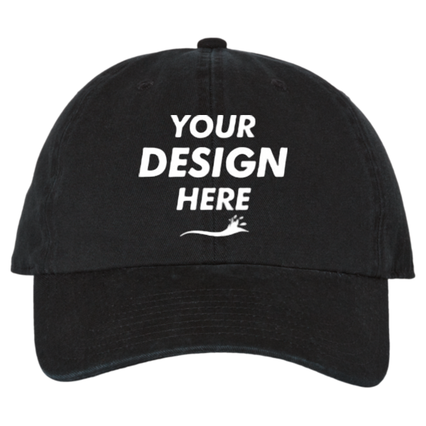 47 Brand Clean Up Cap, Black, Front view, Mockup