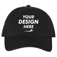 47 Brand Clean Up Cap, Black, Front view, Mockup