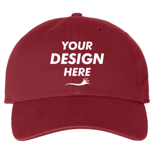 47 Brand Clean Up Cap, Cardinal, Front view, Mockup