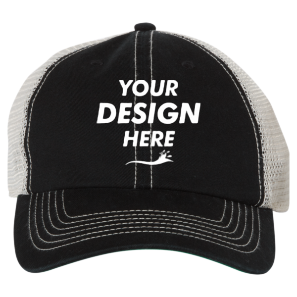 47 Brand Trawler Cap, Black / Stone, Front view, Mockup
