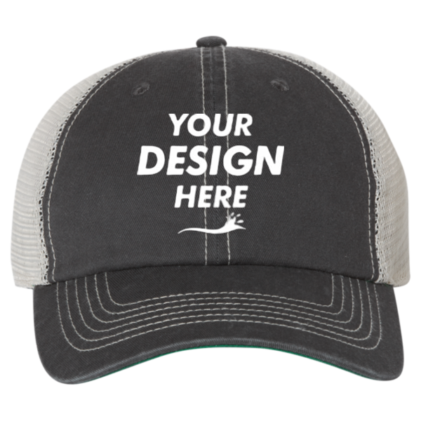 47 Brand Trawler Cap, Charcoal / Stone, Front view, Mockup