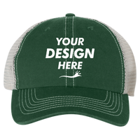 47 Brand Trawler Cap, Dark Green / Stone, Front view, Mockup