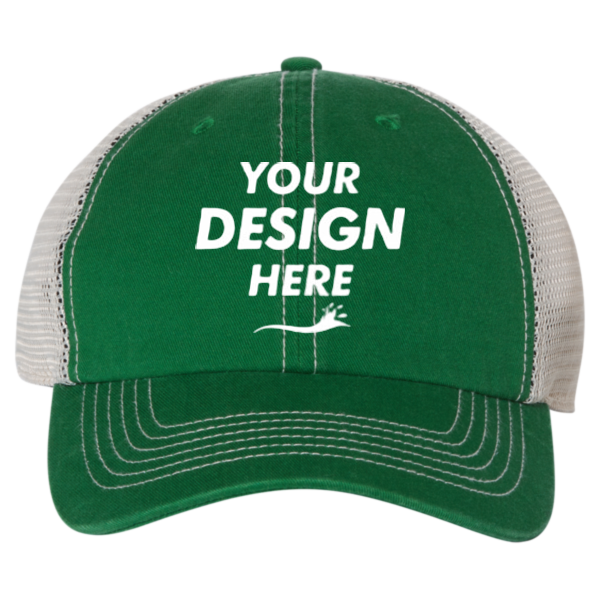 47 Brand Trawler Cap, Kelly / Stone, Front view, Mockup