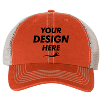 47 Brand Trawler Cap, Orange / Stone, Front view, Mockup