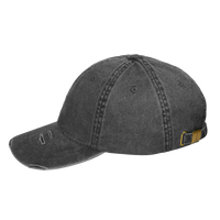 Adams Classic Pigment Distressed Cap, Black, Left Side view