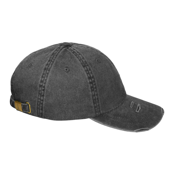 Adams Classic Pigment Distressed Cap, Black, Right Side view