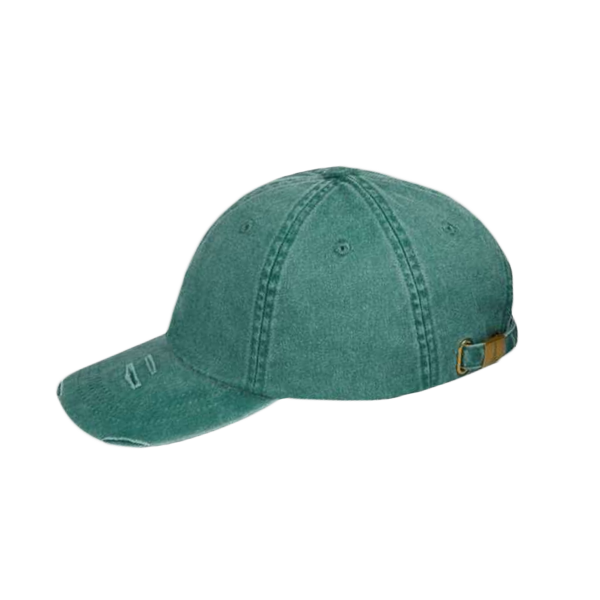 Adams Classic Pigment Distressed Cap, Forest Green, Left Side view