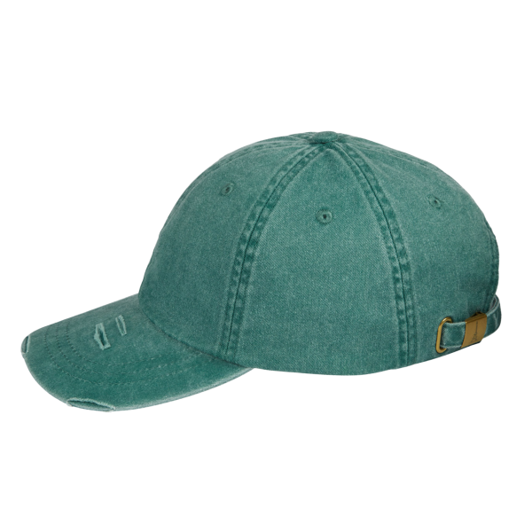 Adams Classic Pigment Distressed Cap, Forest, Left Side view