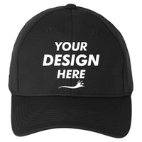 Adams Endurance Recycled Mesh Cap, Black, Front view, Mockup