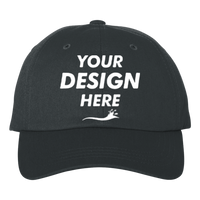 Adams Optimum II True Color Cap, Black, Front view, Mockup