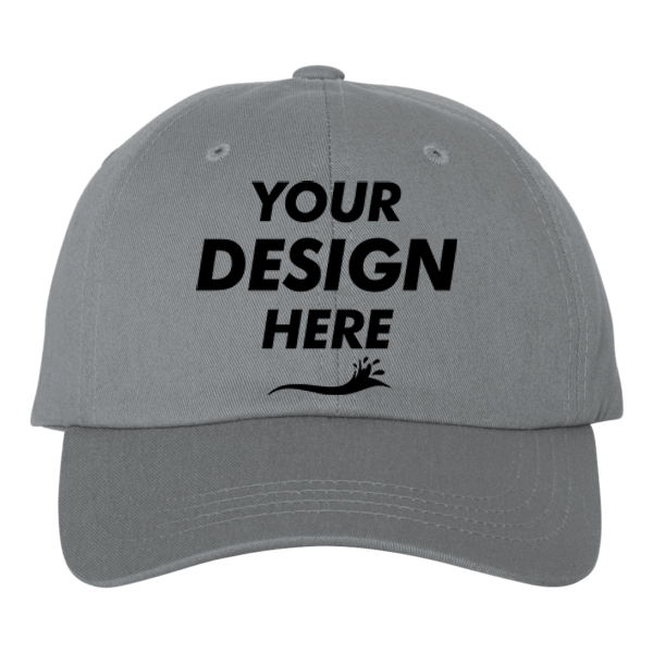 Adams Optimum II True Color Cap, Grey, Front view, Mockup