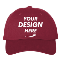 Adams Optimum II True Color Cap, Maroon, Front view, Mockup