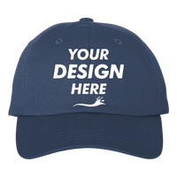 Adams Optimum II True Color Cap, Navy, Front view, Mockup