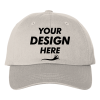 Adams Optimum II True Color Cap, Stone, Front view, Mockup