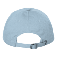 Adams Optimum Pigment-Dyed Dad Hat, Baby Blue / Baby Blue, Back view