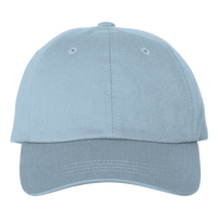 Adams Optimum Pigment-Dyed Dad Hat, Baby Blue / Baby Blue, Front view
