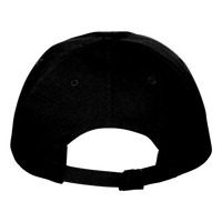 Adams Optimum Pigment-Dyed Dad Hat, Black / Black, Back view