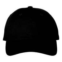 Adams Optimum Pigment-Dyed Dad Hat, Black / Black, Front view
