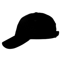 Adams Optimum Pigment-Dyed Dad Hat, Black / Black, Left Side view