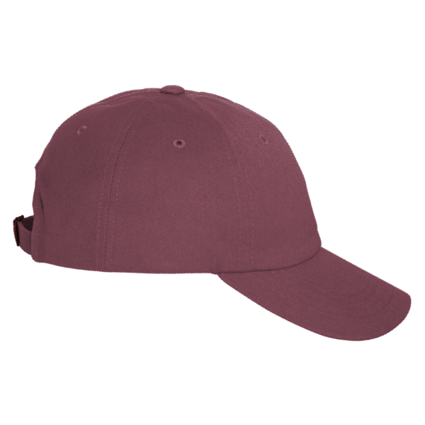 Adams Optimum Pigment-Dyed Dad Hat, Burgundy / Burgundy, Right Side view