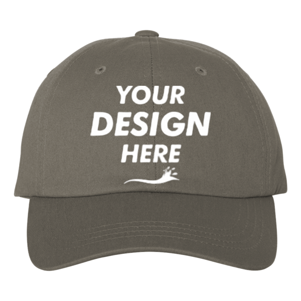 Adams Optimum Pigment-Dyed Dad Hat, Cactus / Cactus, Front view, Mockup