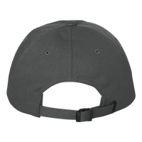 Adams Optimum Pigment-Dyed Dad Hat, Charcoal / Charcoal, Back view