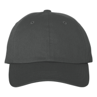 Adams Optimum Pigment-Dyed Dad Hat, Charcoal / Charcoal, Front view