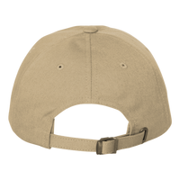 Adams Optimum Pigment-Dyed Dad Hat, Khaki / Khaki, Back view