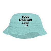 Adams Vacationer Bucket Hat, Seafoam, Front view, Mockup