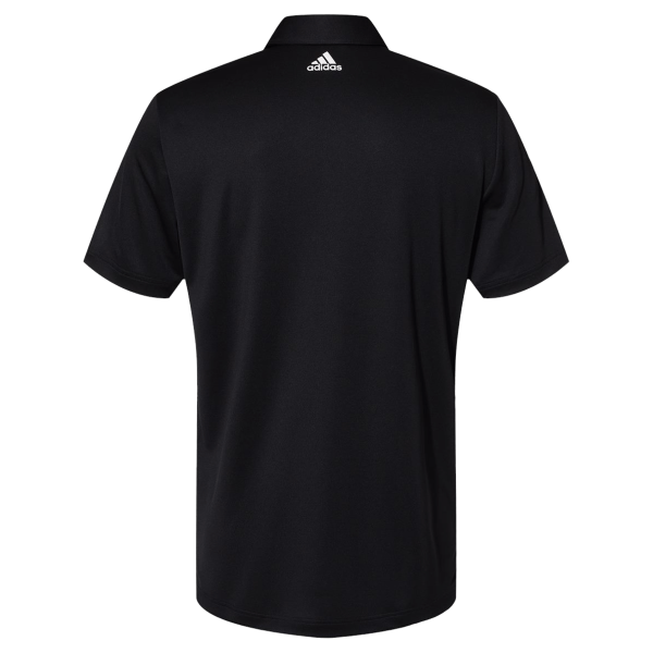 Adidas Floating 3-Stripes Polo, Black / White, Back view
