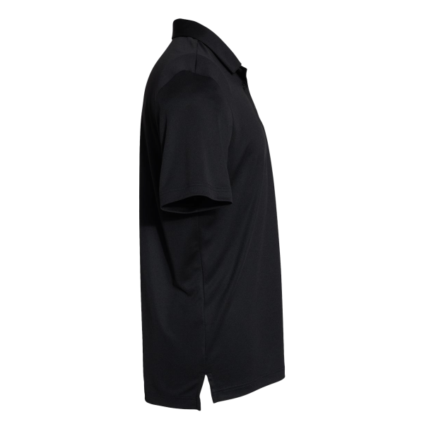 Adidas Floating 3-Stripes Polo, Black / White, Right Sleeve view