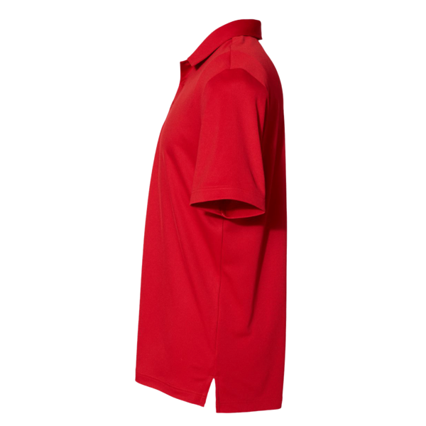 Adidas Floating 3-Stripes Polo, Team Power Red / White, Left Sleeve view