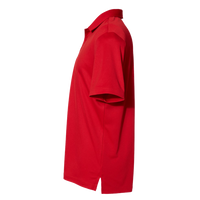 Adidas Floating 3-Stripes Polo, Team Power Red / White, Left Sleeve view