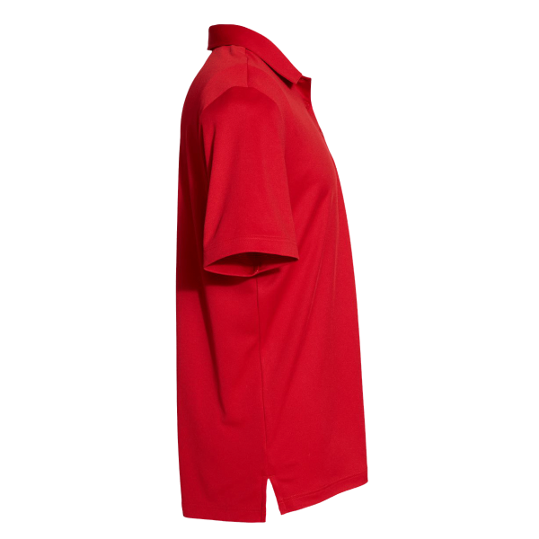 Adidas Floating 3-Stripes Polo, Team Power Red / White, Right Sleeve view
