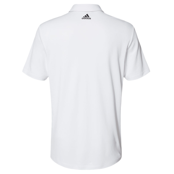 Adidas Floating 3-Stripes Polo, White / Black, Back view