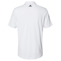 Adidas Floating 3-Stripes Polo, White / Black, Back view