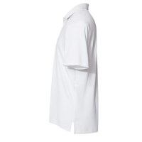 Adidas Floating 3-Stripes Polo, White / Black, Left Sleeve view