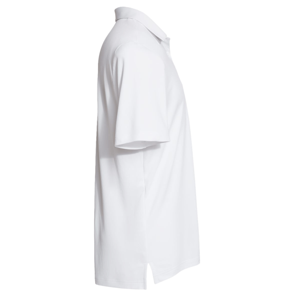 Adidas Floating 3-Stripes Polo, White / Black, Right Sleeve view