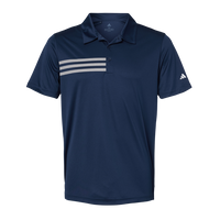 Adidas Men's 3-Stripes Chest Polo, Collegiate Navy / White, Front view