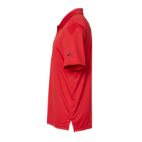 Adidas Men's 3-Stripes Chest Polo, Collegiate Red / Black, Left Sleeve view