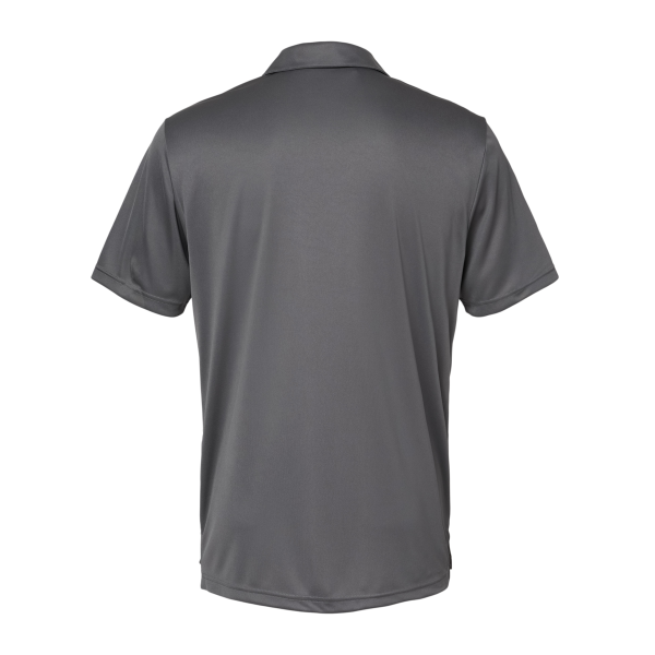 Adidas Men's 3-Stripes Chest Polo, Grey Five / Black, Back view