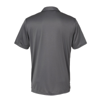Adidas Men's 3-Stripes Chest Polo, Grey Five / Black, Back view