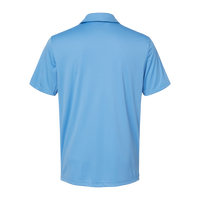 Adidas Men's 3-Stripes Chest Polo, Lucky Blue / White, Back view