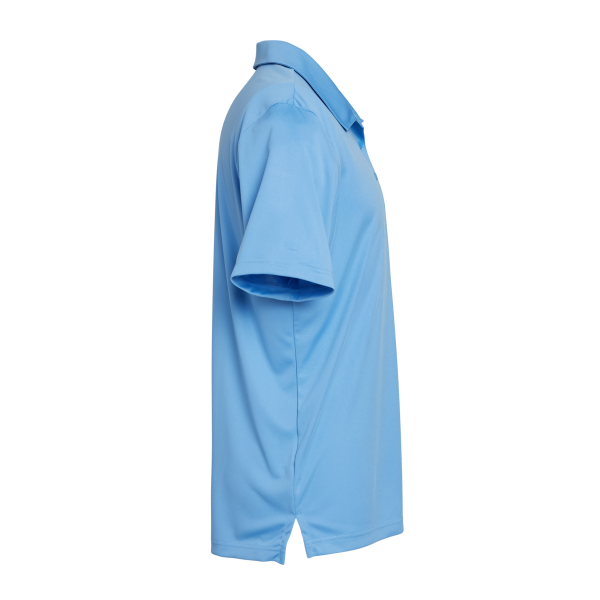 Adidas Men's 3-Stripes Chest Polo, Lucky Blue / White, Right Sleeve view
