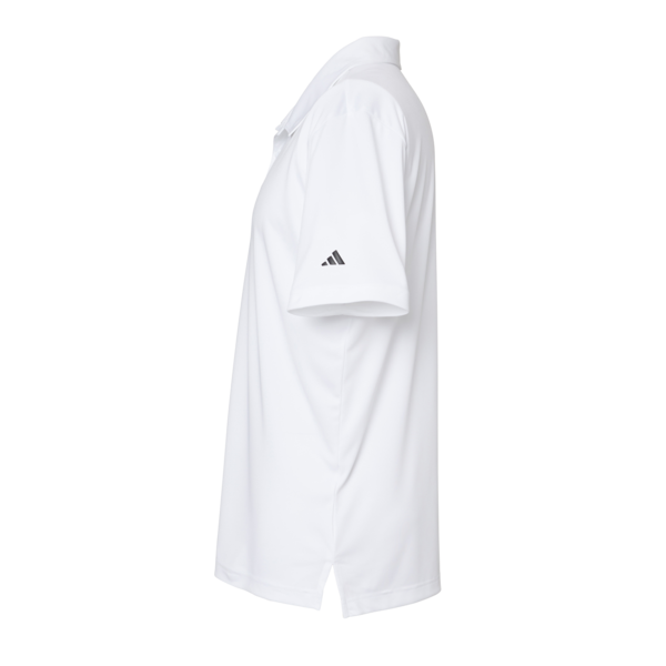 Adidas Men's 3-Stripes Chest Polo, White / Black, Left Sleeve view