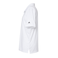 Adidas Men's 3-Stripes Chest Polo, White / Black, Left Sleeve view