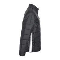 Adidas Men's 3-Stripes Puffer Full-Zip Jacket, Black, Right Sleeve view