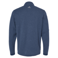Adidas Men's 3-Stripes Quarter-Zip Sweater Pullover, Collegiate Navy Melange, Back view