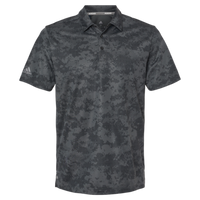 Adidas Men's All Over Camo Print Polo, Grey Six, Front view