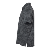 Adidas Men's All Over Camo Print Polo, Grey Six, Left Sleeve view